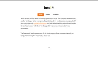 Bnsi.net(Technology Support for Small Businesses in Charlottesville) Screenshot