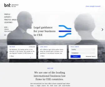 BNT.eu(Bnt attorneys in CEE) Screenshot