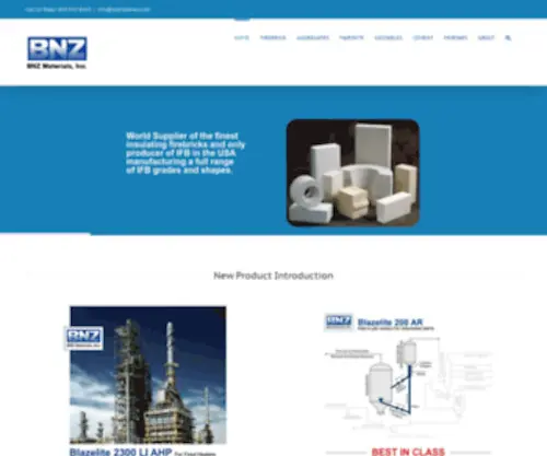 BNzmaterials.com(New Product Introduction BNZ) Screenshot