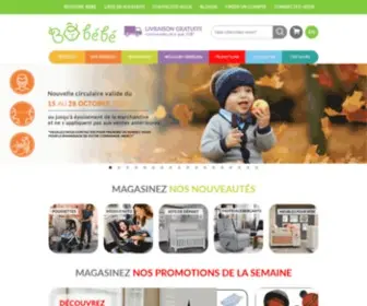 BO-Bebe.com(Bô Bébé Magasin pour bébé au Quebec) Screenshot