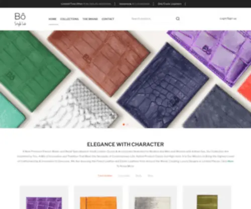 BO-STylelab.com(Shop exotic animal leather products) Screenshot