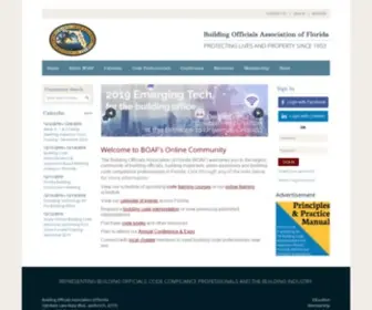 Boaf.net(Building Officials Association of Florida) Screenshot