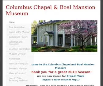 Boalmuseum.com(Columbus Chapel & Boal Mansion Museum) Screenshot