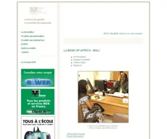 Boamali.com(BANK OF AFRICA) Screenshot