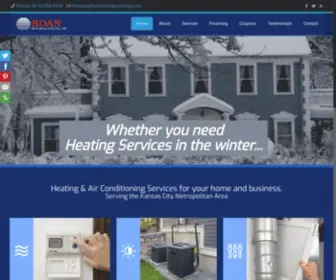 Boanheating-Cooling.com(HEATING & AIR CONDITIONING) Screenshot