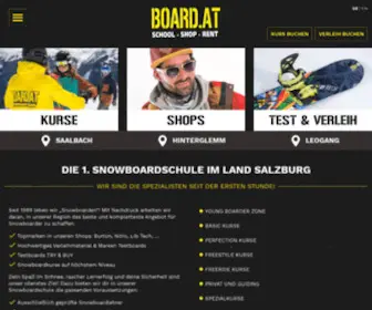 Board.at(Snowboardschool in Saalbach Hinterglemm Leogang) Screenshot