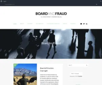 Boardandfraud.com(Practical approach to issues facing the board of directors and the audit committee) Screenshot