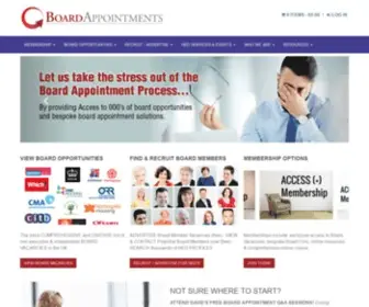 Boardappointments.co.uk(Board Appointments advertises a diverse list of non executive board vacancies in London and UK and) Screenshot