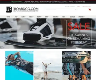 Boardco.com(Wakesurf Boards) Screenshot