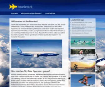 Boarderpark.com(Willkommen bei den Boardern) Screenshot