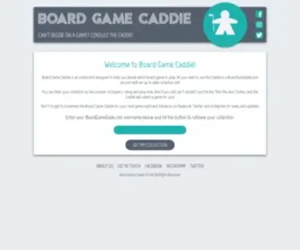 Boardgamecaddie.com(Boardgamecaddie) Screenshot