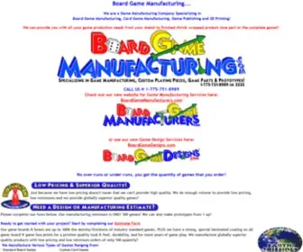 Boardgamemanufacturing.com(Board Game Manufacturing/Card Game Manufacturing/Custom Games/US) Screenshot