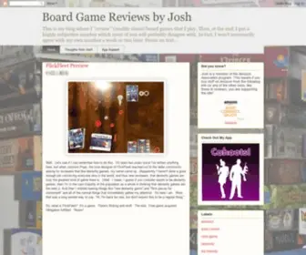 Boardgamereviewsbyjosh.com(Board Game Reviews by Josh) Screenshot