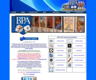 Boardgamers.org(The Boardgame Players Association and World Boardgaming Championships) Screenshot