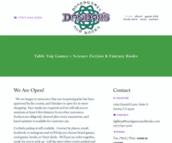 Boardgamesandbooks.com(Dandar's Boardgames and Books) Screenshot