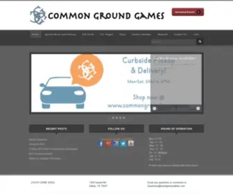 Boardgamesdallas.com(Common Ground Games) Screenshot