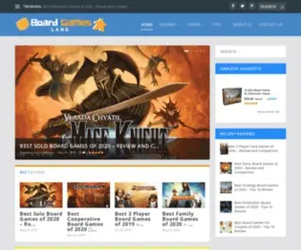 Boardgamesland.com(Board Games Land) Screenshot