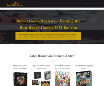 Boardgameswizard.com(Board Game Reviews) Screenshot