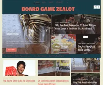 Boardgamezealot.com(Honest Strategy Board Game Reviews) Screenshot