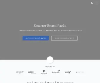 Boardiq.co.uk(Smarter Board Packs) Screenshot