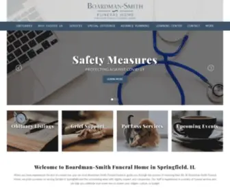 Boardmansmith.com(Springfield, IL Funeral Home & Cremation) Screenshot