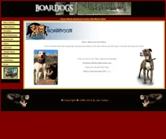 Boardogs.com(Boar Dogs with Hog dog action and huge boars) Screenshot