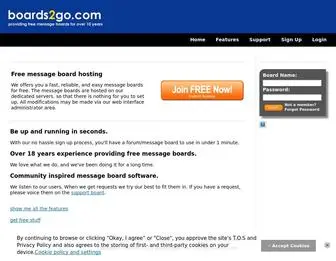 Boards2GO.com(Free Message Board Hosting) Screenshot