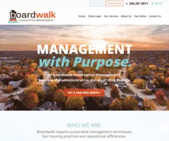 Boardwalkidaho.com(HOA Management Services Idaho) Screenshot