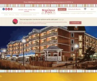 Boardwalkplaza.com(Oceanfront Hotel Rehoboth Beach DE) Screenshot