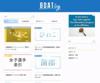 Boat-LOG.com(ボートレース情報サイト) Screenshot