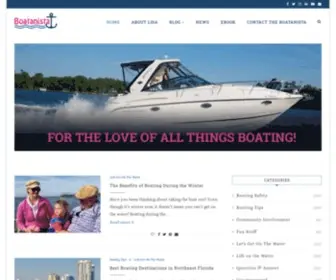 Boatanista.com(Lisa The Boatanista) Screenshot