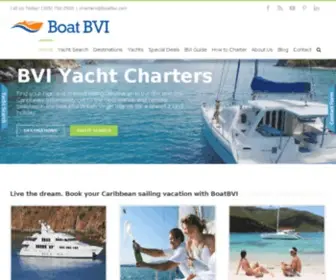 Boatbvi.com(BVI Charter Yachts for Crewed and Bareboat Sailing Vacations in the British Virgin Islands) Screenshot