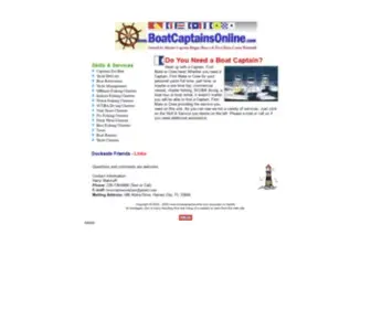 Boatcaptainsonline.com(Boat Captains for Hire) Screenshot