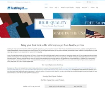 Boatcarpet.com(#1 Supplier of Boat Carpet) Screenshot