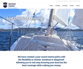 Boatcharter-Insurance.com(Marine Insurance Portal) Screenshot