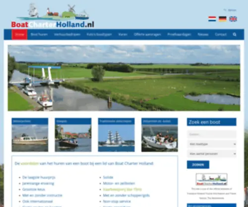 Boatcharterholland.nl(Boat Charter Holland) Screenshot