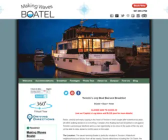 Boatel.ca(Making Waves Boatel) Screenshot