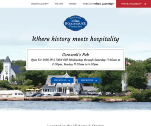 Boathousecountryinn.com(Boathouse Country Inn) Screenshot