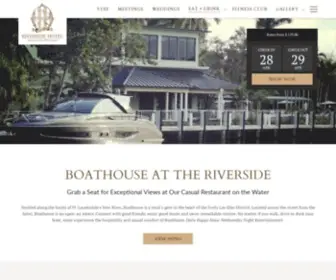 Boathouseriverside.com(Boathouse at the Riverside) Screenshot