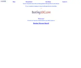 BoatingABC.com(We are a boating related Message Board/Forum) Screenshot