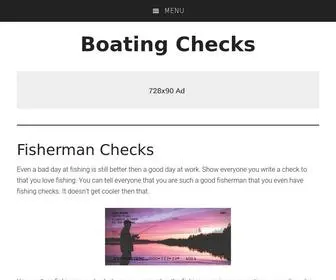 Boatingchecks.com(Checks themed for boaters and sailers) Screenshot