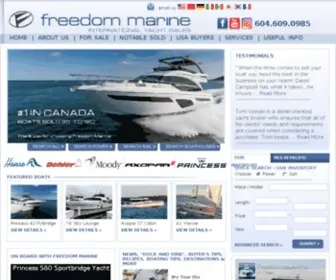 Boatingfreedom.com(Yachts for Sale) Screenshot