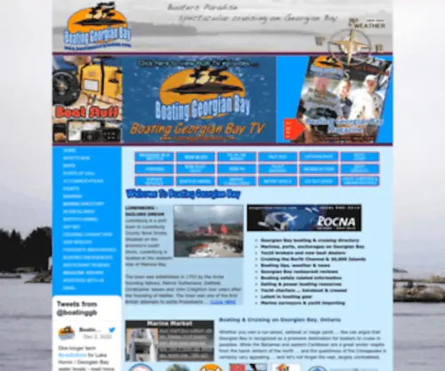 Boatinggeorgianbay.com(Cruising Georgian Bay Boat & Yacht Directory) Screenshot
