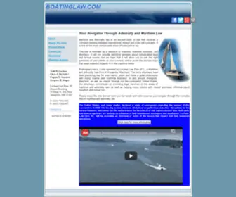 Boatinglaw.com(Annapolis Maritime and Admiralty Law Attorneys) Screenshot