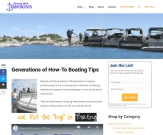 Boatingwithdawsons.com(Doug and Brenda Dawson) Screenshot