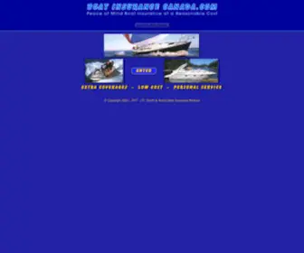 Boatinsurancecanada.com(Low Cost Insurance for Boats) Screenshot