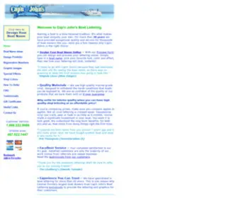 Boatlettering.net(Capn Johns Boat Lettering Specializes In Vinyl Boat Lettering Boat Names and Graphics) Screenshot