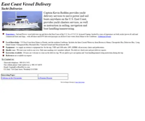 Boatmoves.com(East Cost Vessel Delivery) Screenshot