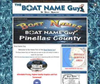 Boatnameguy.com(Boat Names Designed and Installed) Screenshot