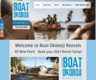 Boatokobojirentals.com(Boat Okoboji Rentals) Screenshot